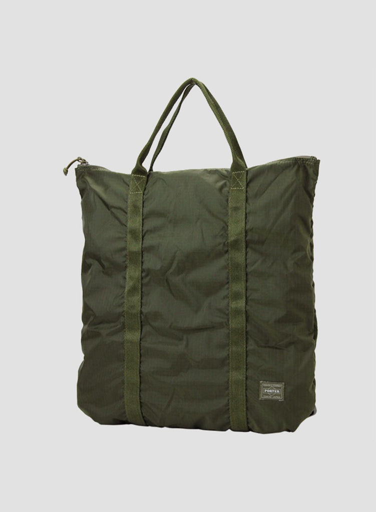 Porter-Yoshida & Co Flex 2-Way Tote Bag in Olive