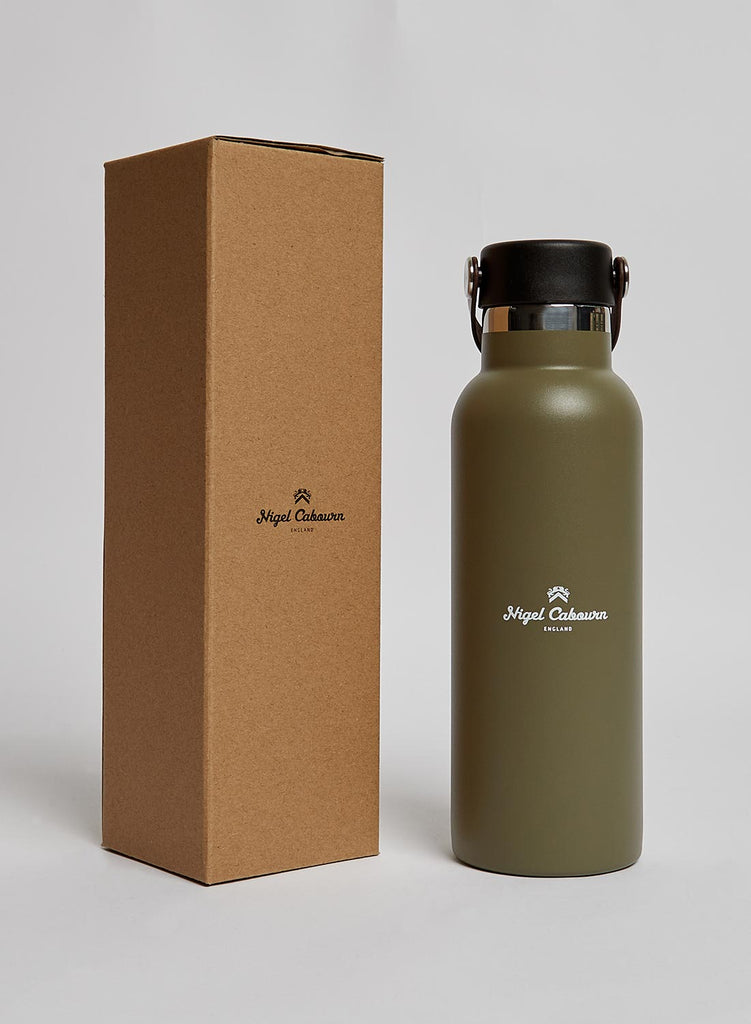 Stainless Steel Water Bottle in Army Green