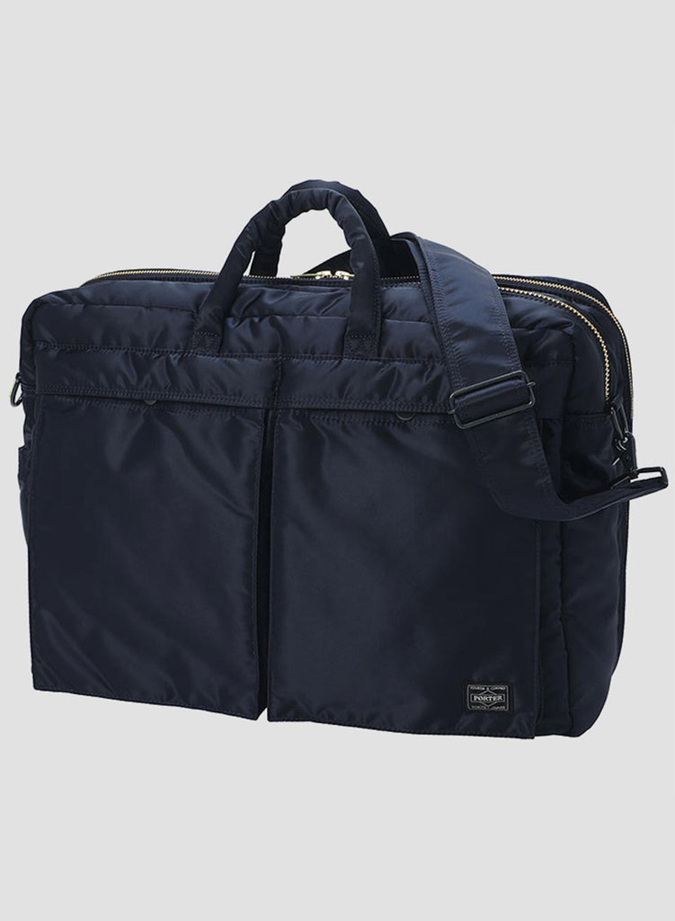 PORTER-YOSHIDA & CO TANKER 2WAY OVERNIGHT BRIEFCASE IRON BLUE
