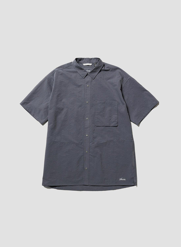 Nanga Air Cloth Comfy Short Sleeve Shirt in Grey