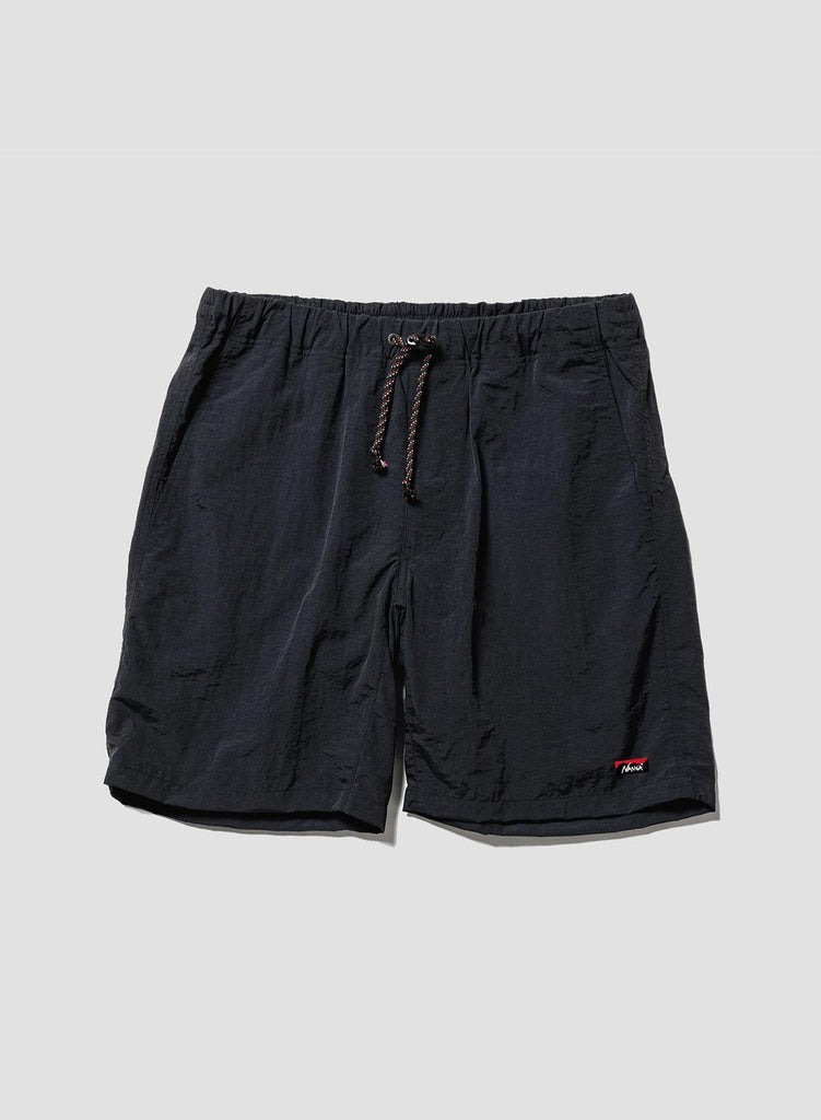 Nanga Nylon Tusser Easy Shorts in Black