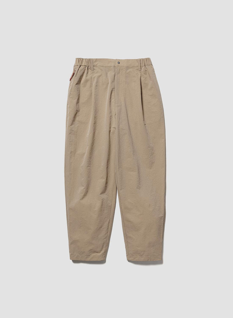 Nanga Air Cloth Comfy Tuck Tapered Pants in Beige