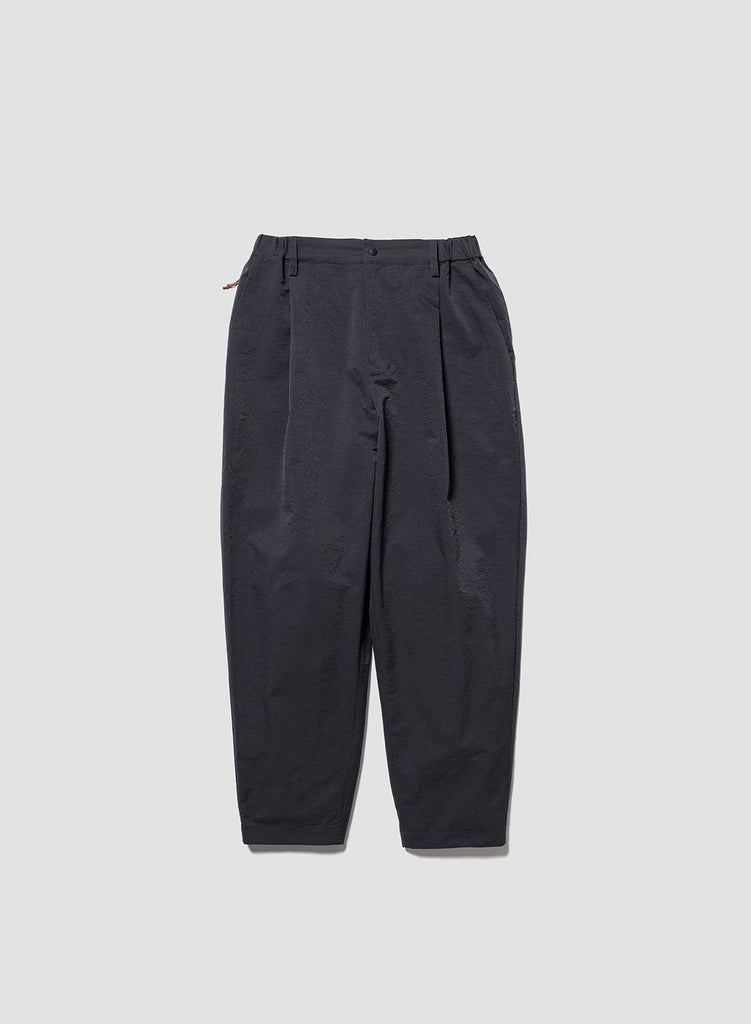 Nanga Air Cloth Comfy Tuck Tapered Pants in Black