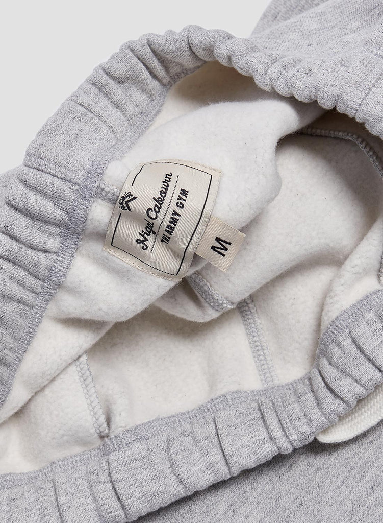 Embroidered Arrow Sweat Pant in Grey Marl