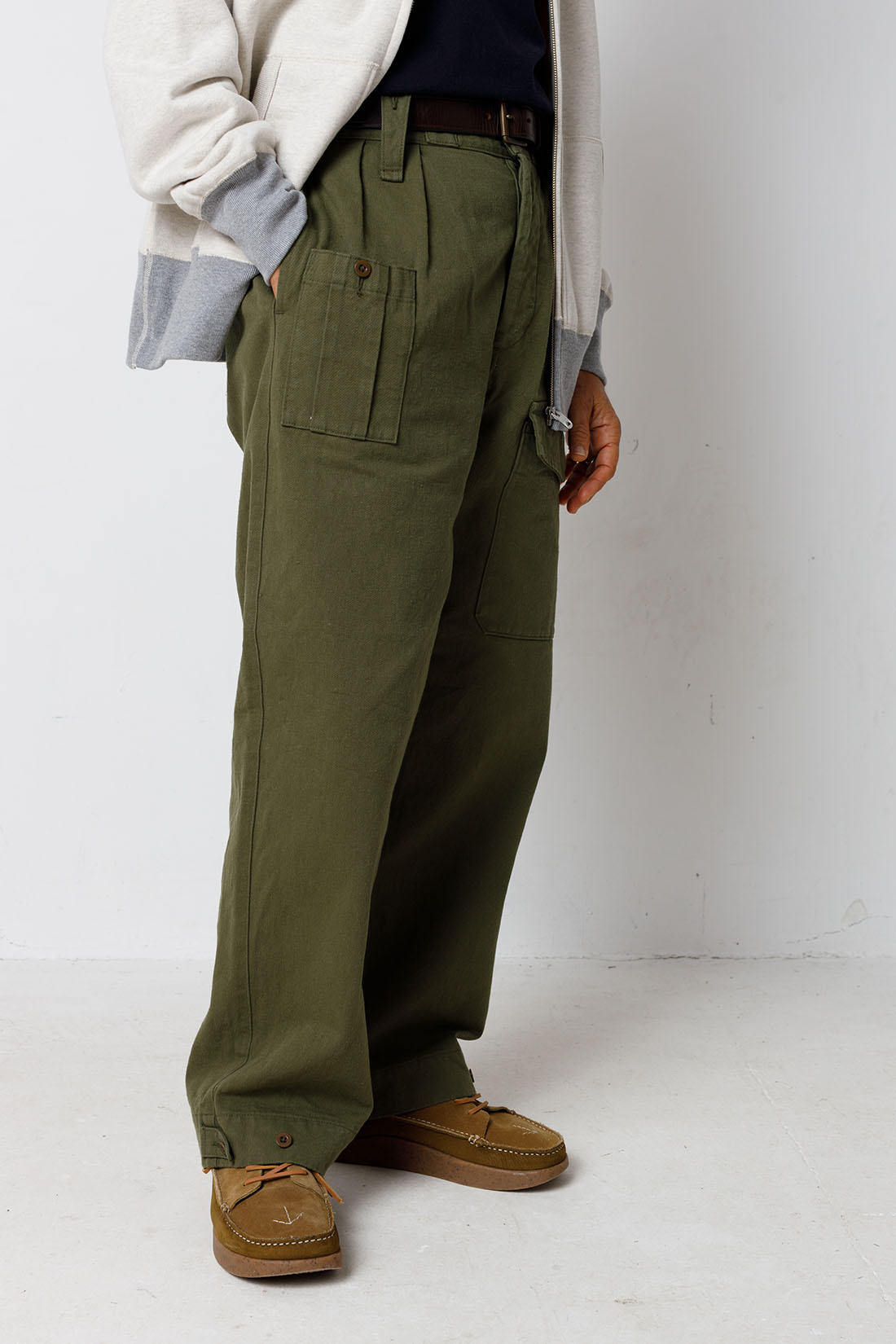 British Army Pant Vintage Twill in Green
