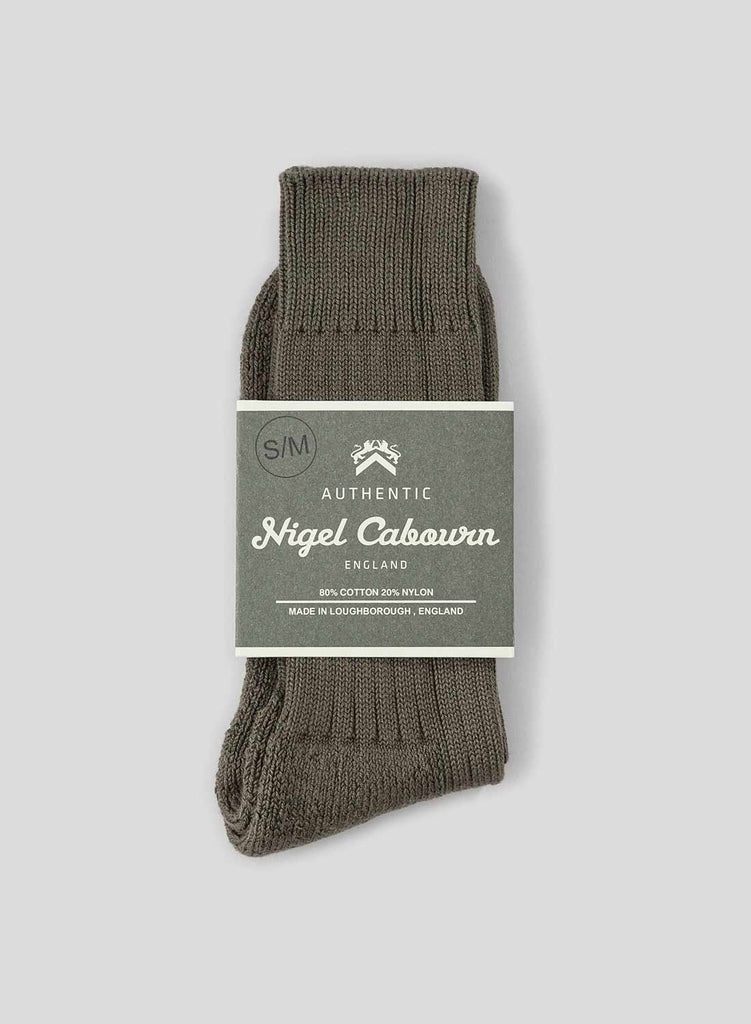 Cushion Sole Ribbed Crew Sock in Camouflage