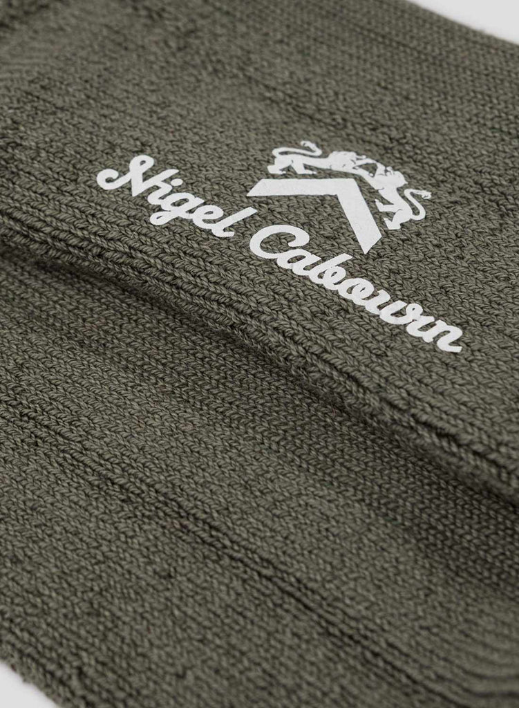 Cushion Sole Ribbed Crew Sock in Camouflage