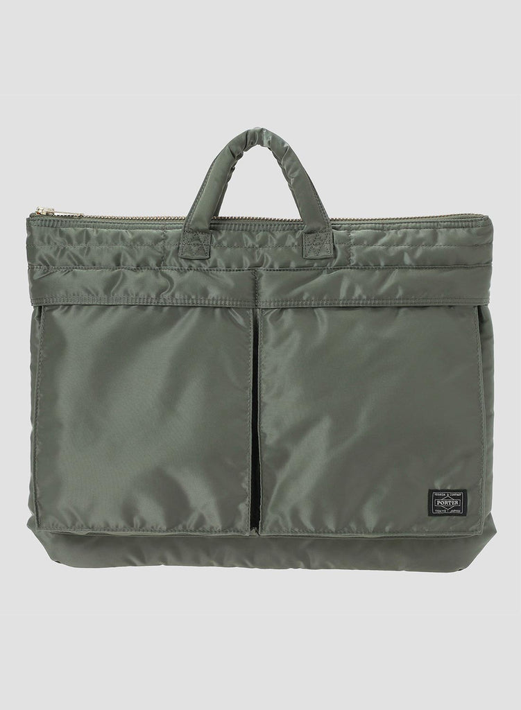 PORTER-YOSHIDA & CO TANKER SHORT HELMET BAG (L) SAGE