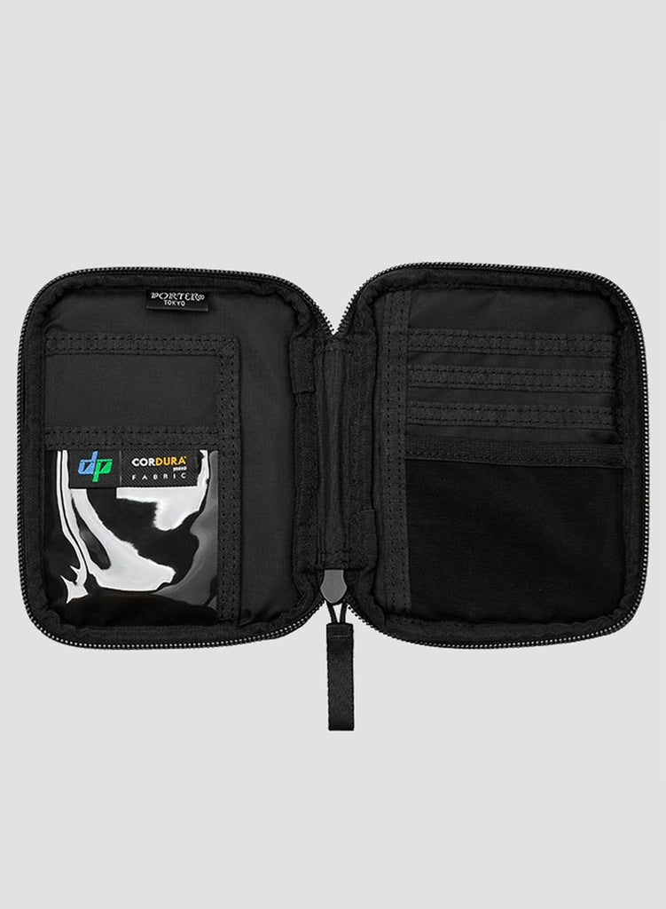 PORTER-YOSHIDA & CO HYBRID PASSPORT CASE BLACK
