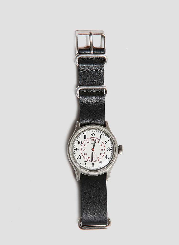 Timex x Nigel Cabourn Naval Officers Watch in Black Navy