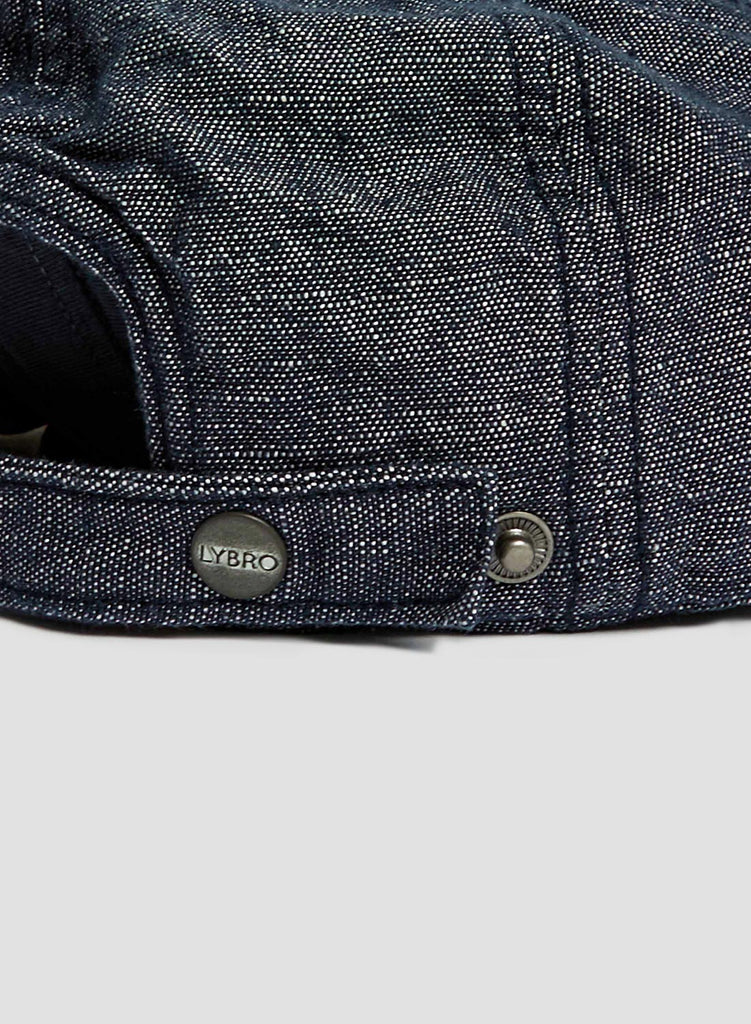 Mechanics Cap (Cotton/Linen) in Black Navy