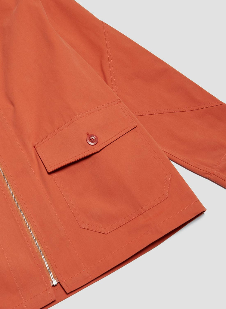 Flight Shirt Jacket In Orange